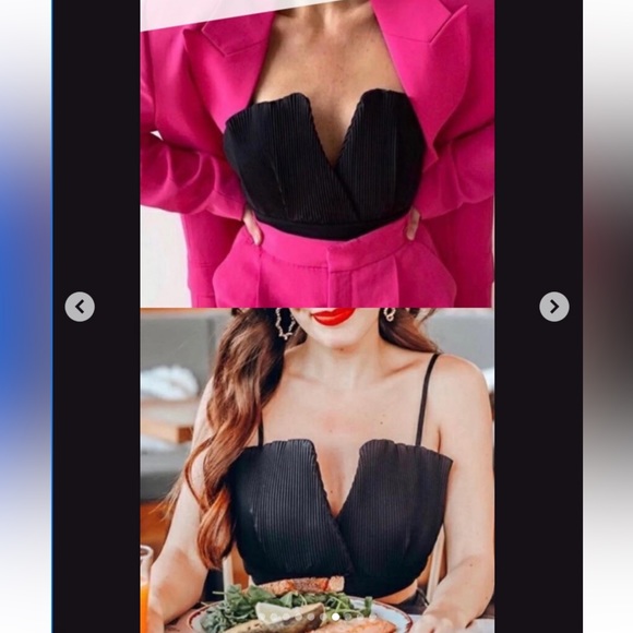 Zara Bloggers Fav Draped Crop Top, Size S - Picture 5 of 11